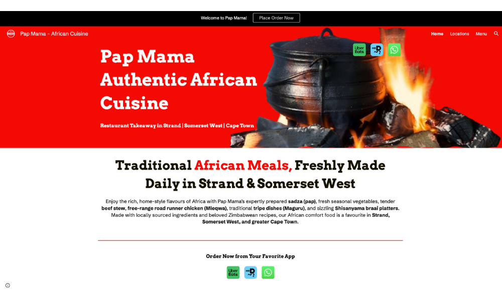 PapMama website screenshot